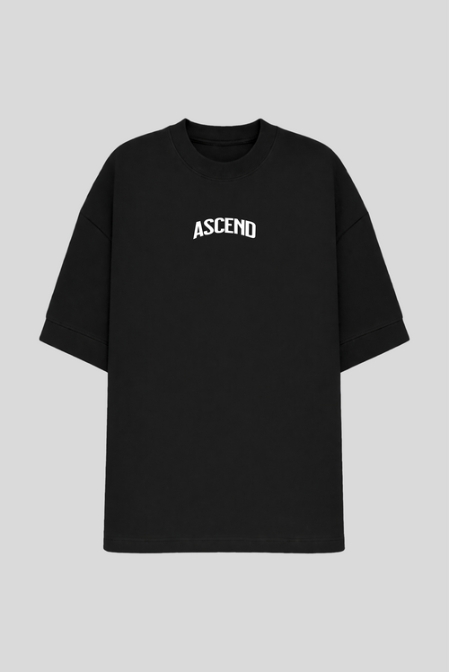 Camiseta Oversized Preta Ascend Agressive