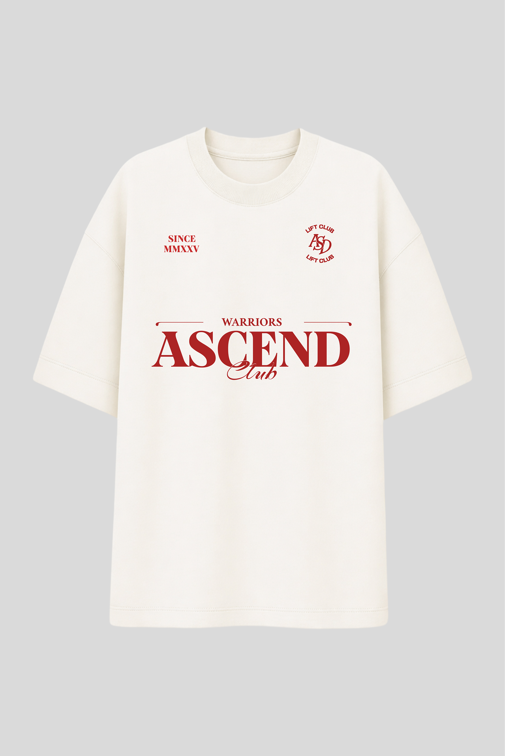 Camiseta Oversized Off White Ascend Lifestyle