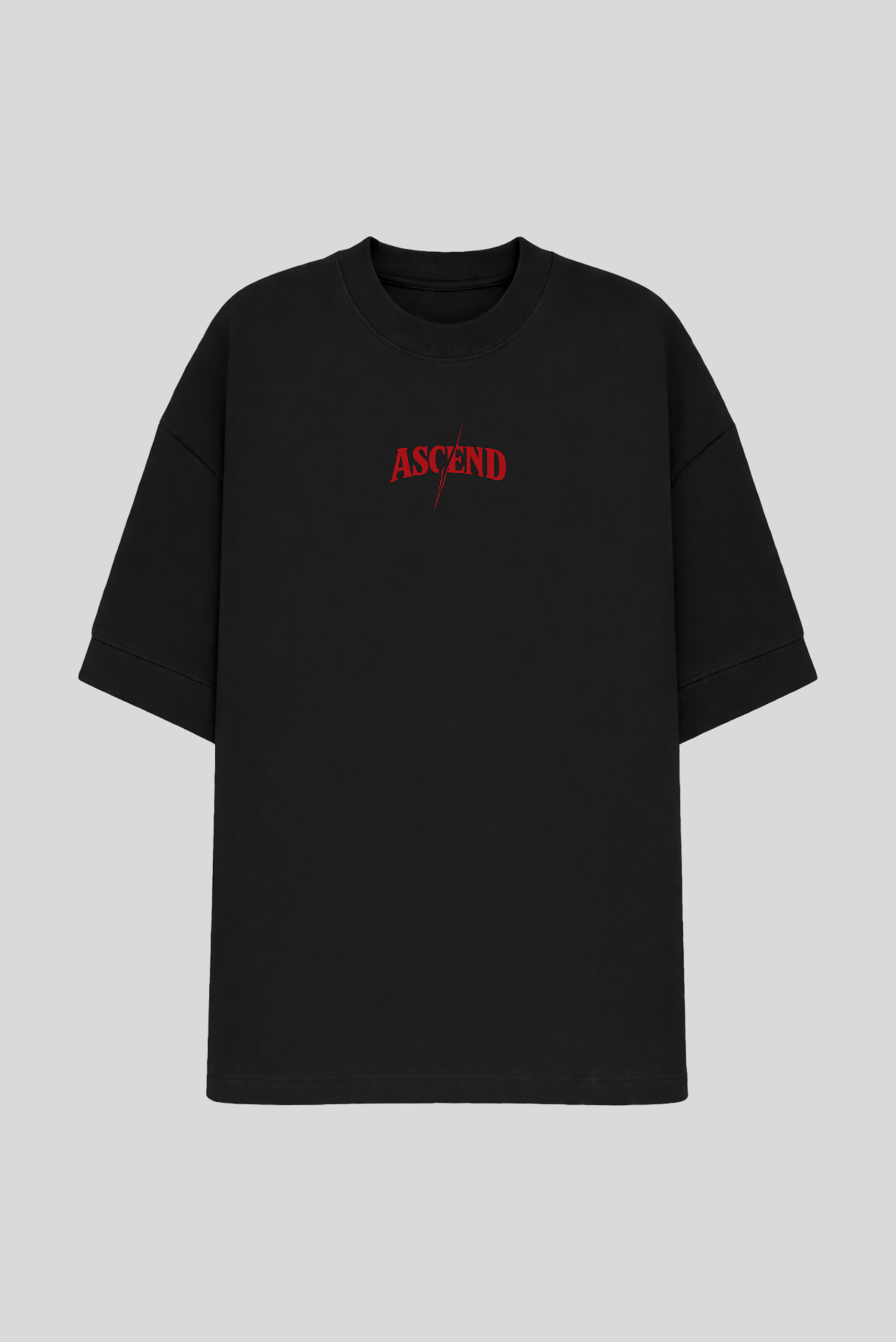 Camiseta Oversized Treino Preta Ascend Cutting Season