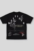 Camiseta Oversized Preta Ascend Warriors Club