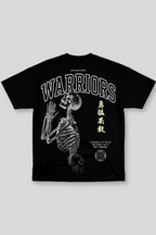Camisa Oversized Preta Treino Ascend Warriors Skull