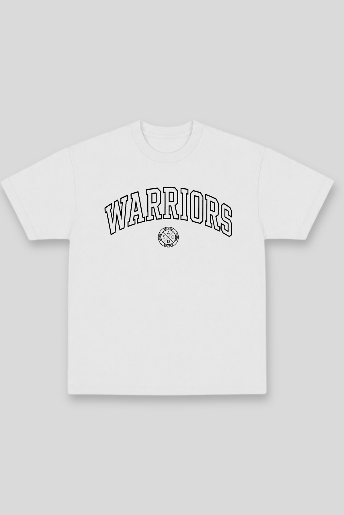 Camisa Oversized Branca Ascend Warrior Round