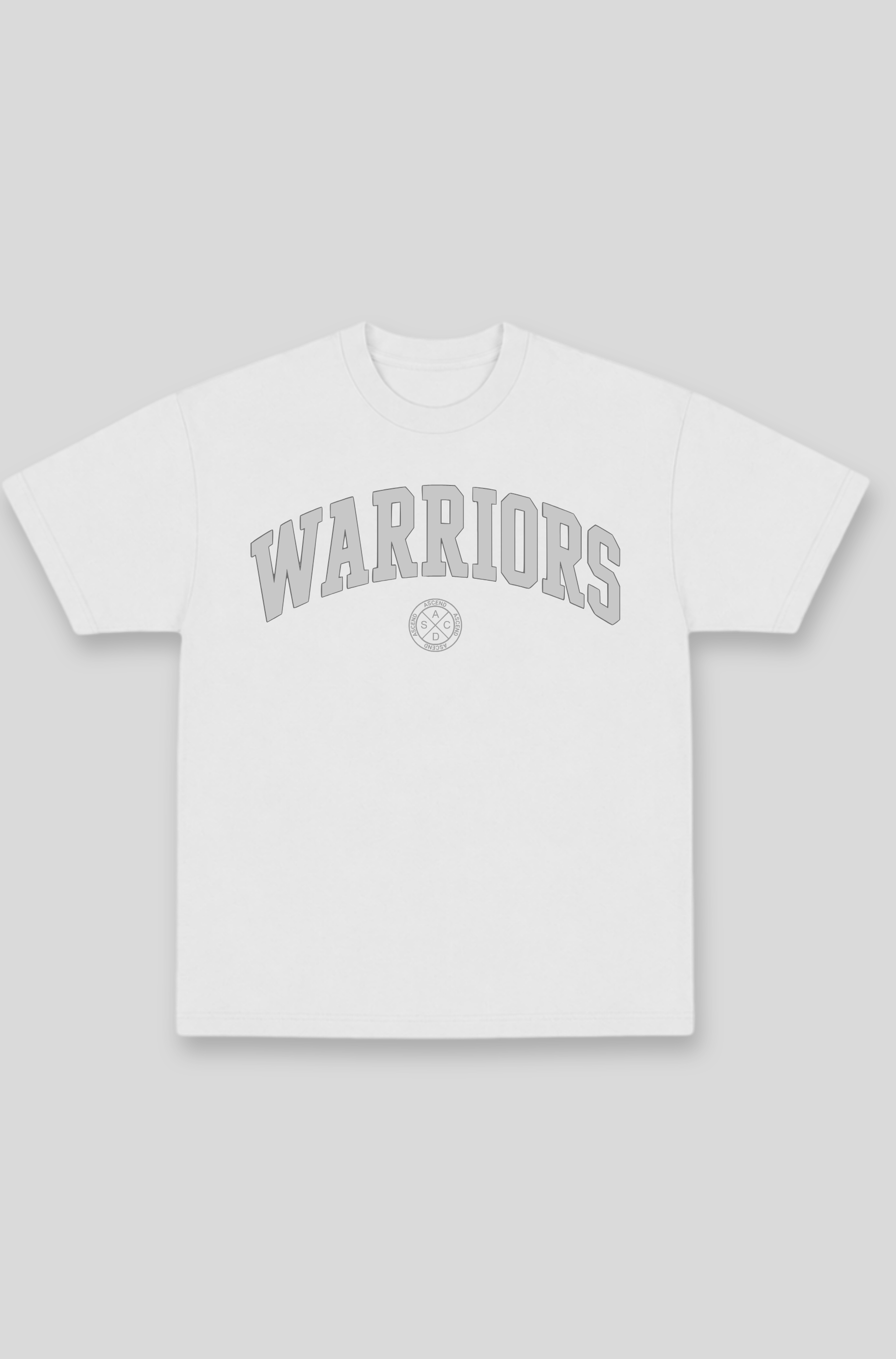 Camisa Oversized Branca Ascend Warrior Round
