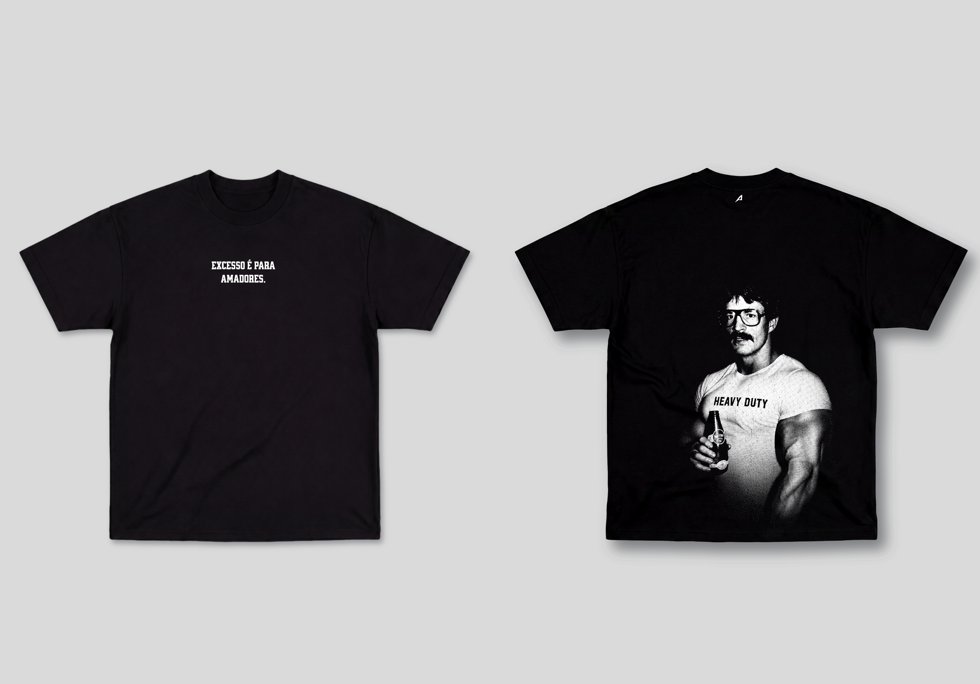 Camiseta Oversized Preta Ascend Excesso é Para Amadores