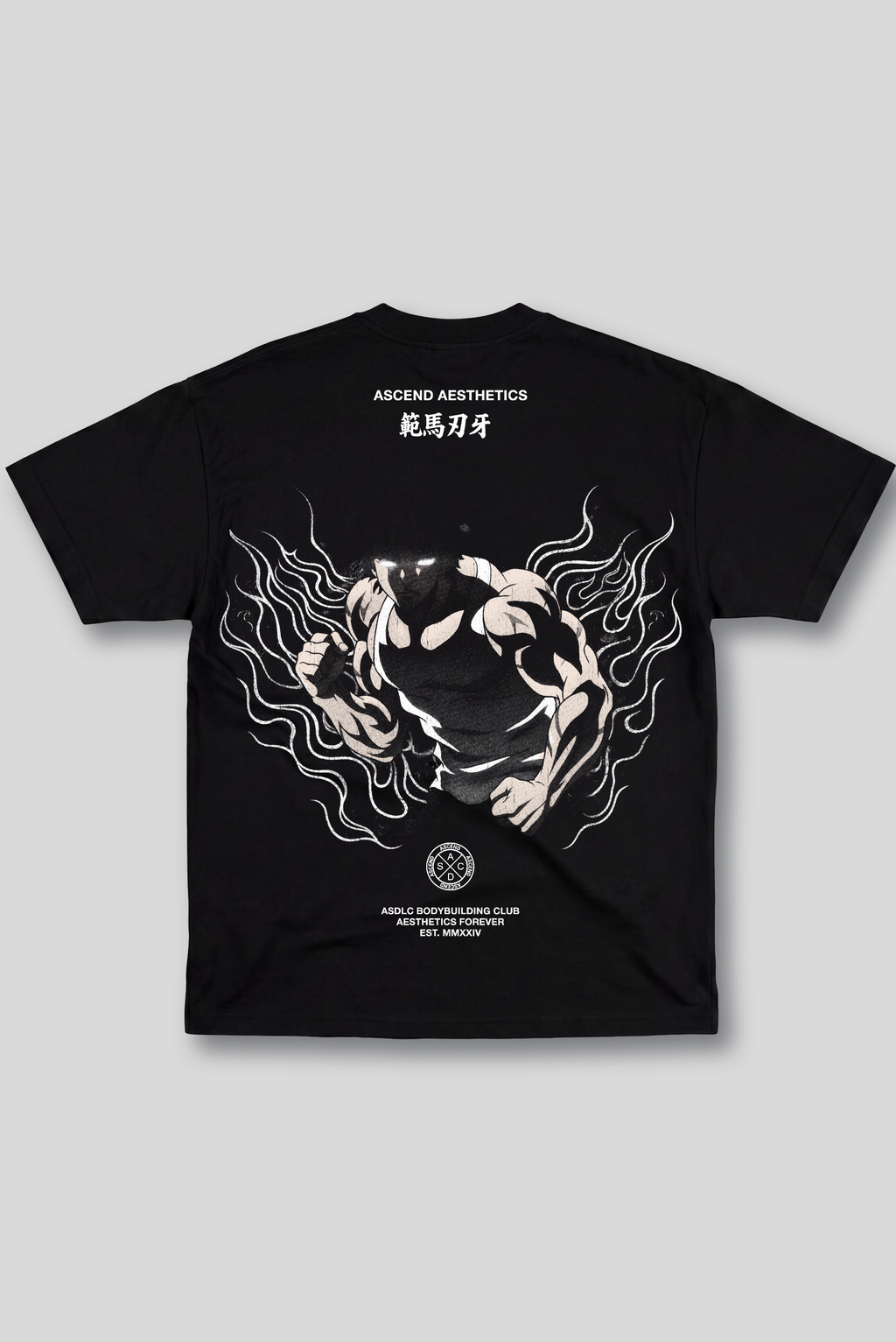 Camiseta Oversized Preta Ascend Fight