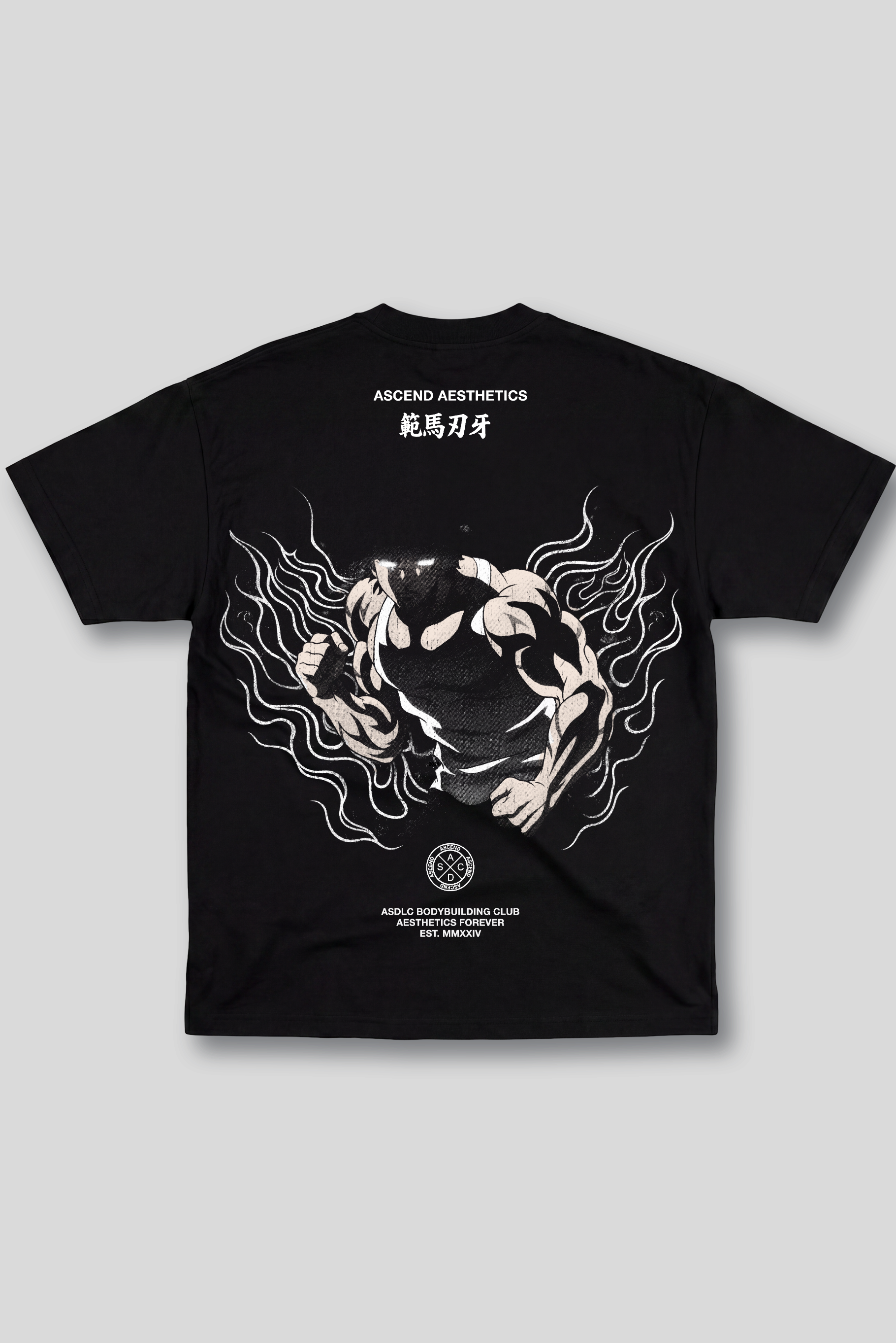 Camiseta Oversized Preta Ascend Fight