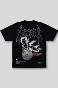 Camiseta Oversized Preta Ascend Baby Angel