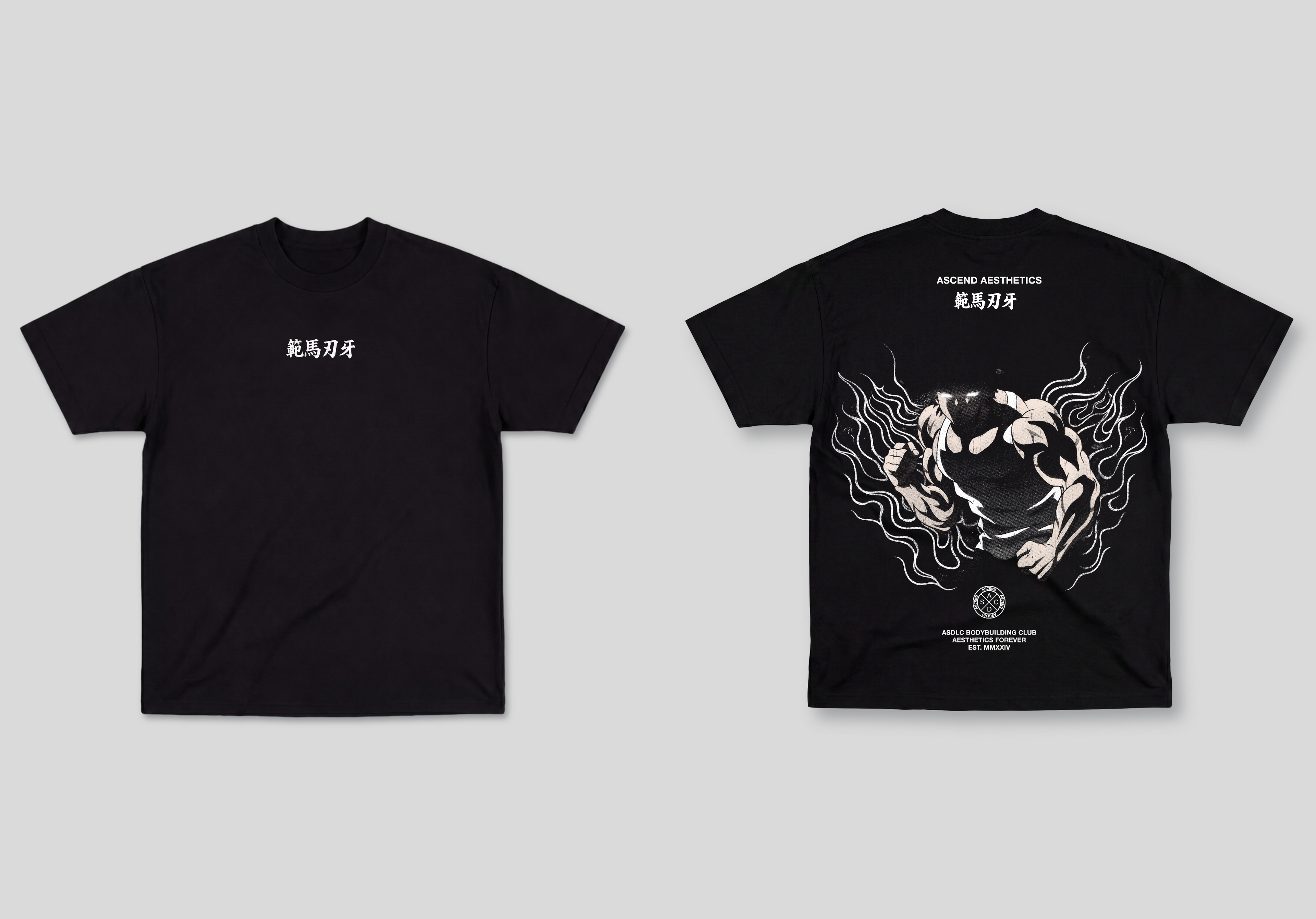 Camiseta Oversized Preta Ascend Fight