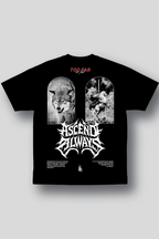 Camiseta Oversized Preta Ascend Aways TFTF