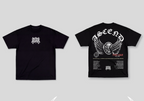 Camiseta Oversized Preta Ascend Too Far To Fall Tour