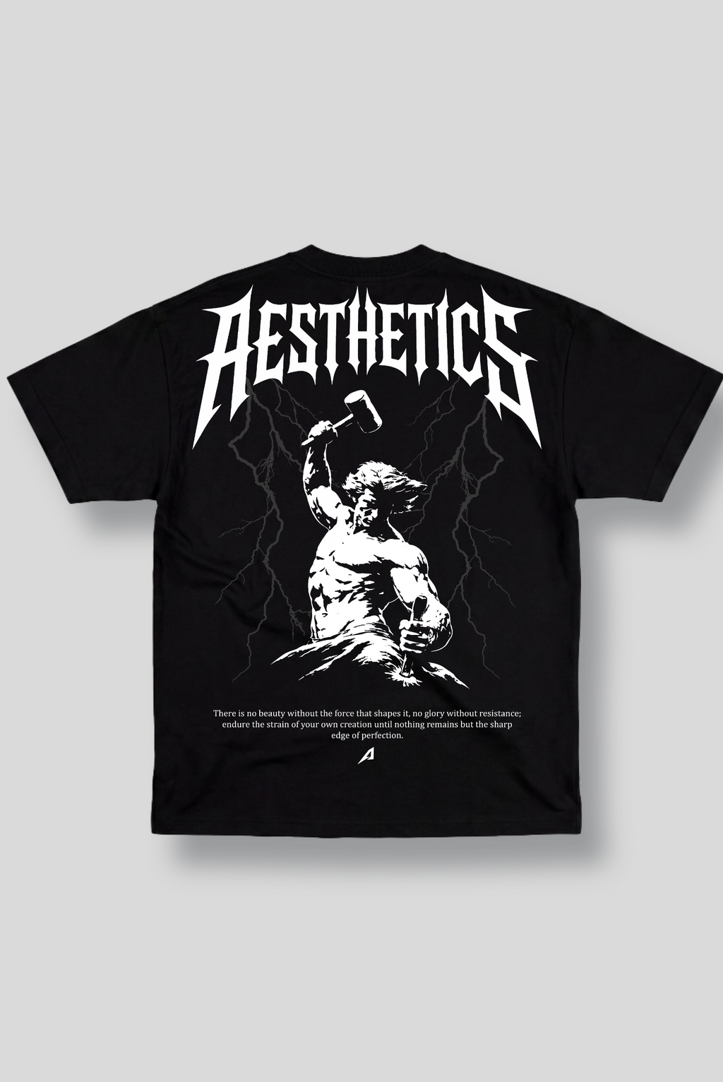 Camiseta Oversized Preta Ascend Aesthetics