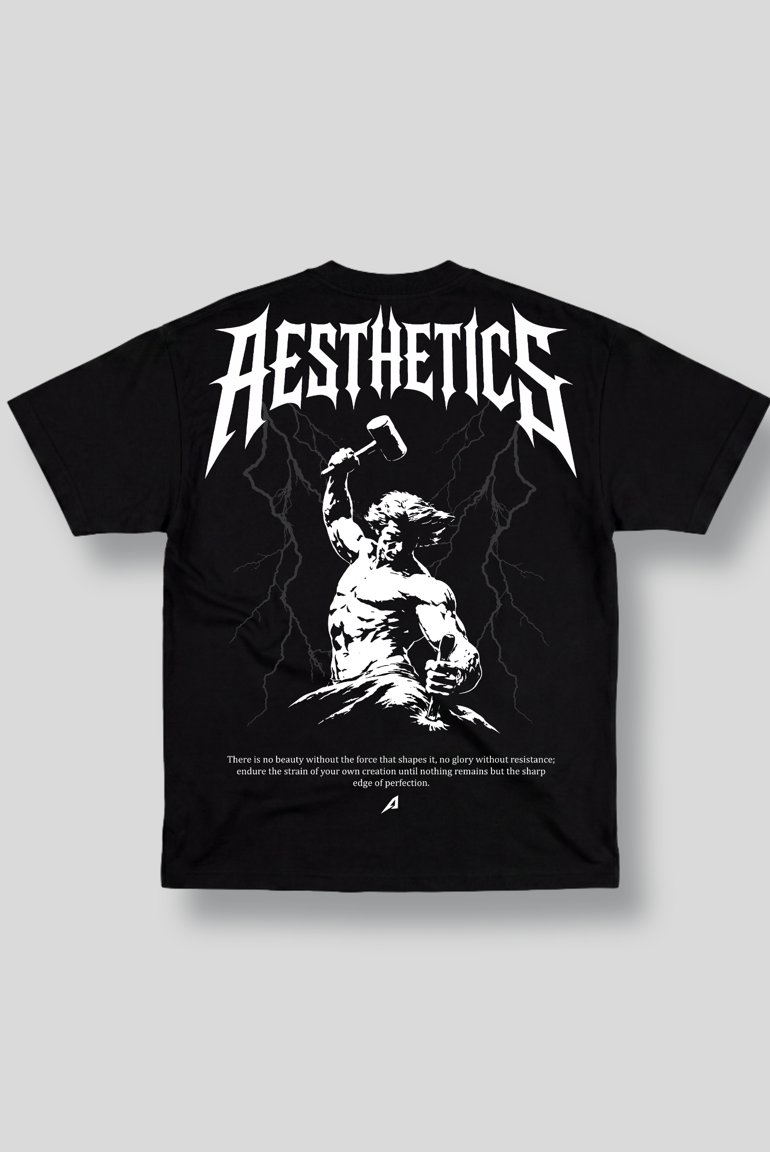 Camiseta Oversized Preta Ascend Aesthetics