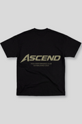 Camiseta Oversized Preta Ascend High Performance Golden
