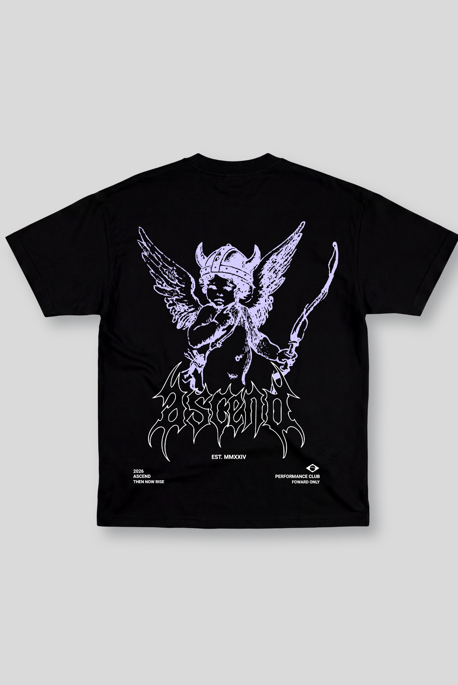 Camiseta Oversized Preta Ascend Valhalla