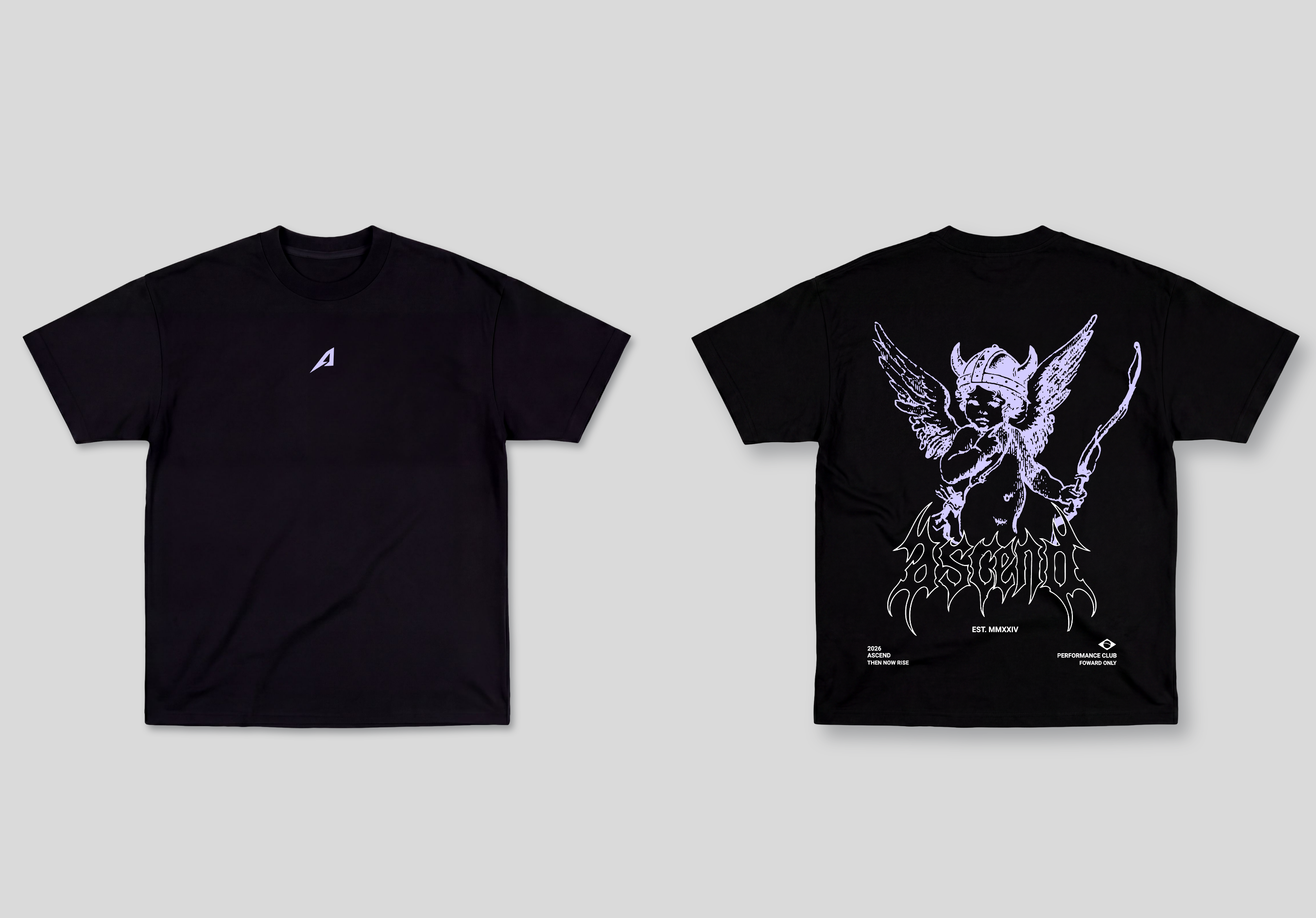 Camiseta Oversized Preta Ascend Valhalla
