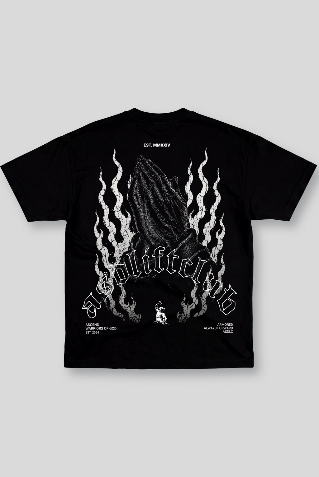 Camiseta Oversized Preta Ascend Blessed