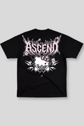 Camiseta Oversized Preta Ascend Kitty