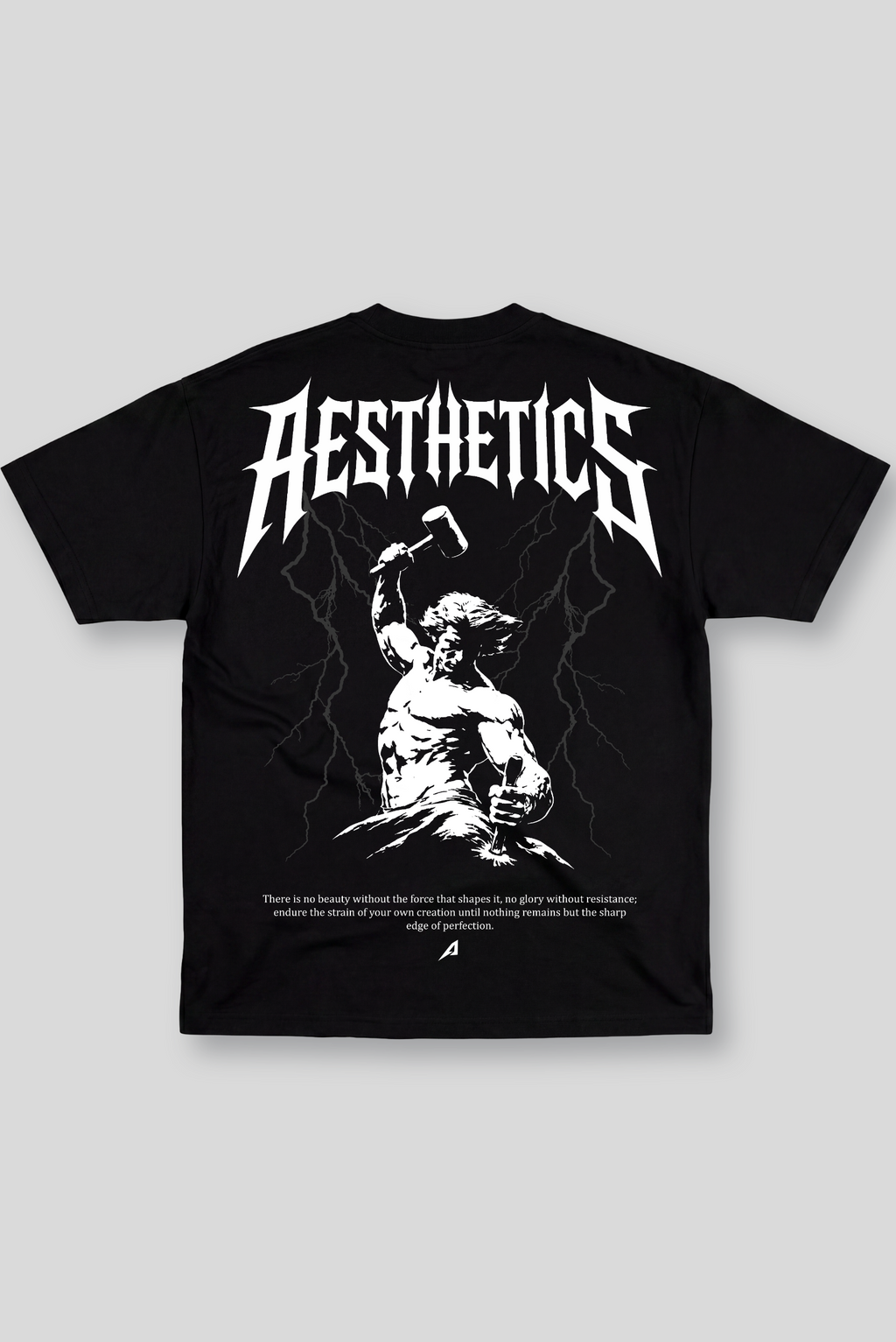 Camiseta Oversized Preta Ascend Aesthetics