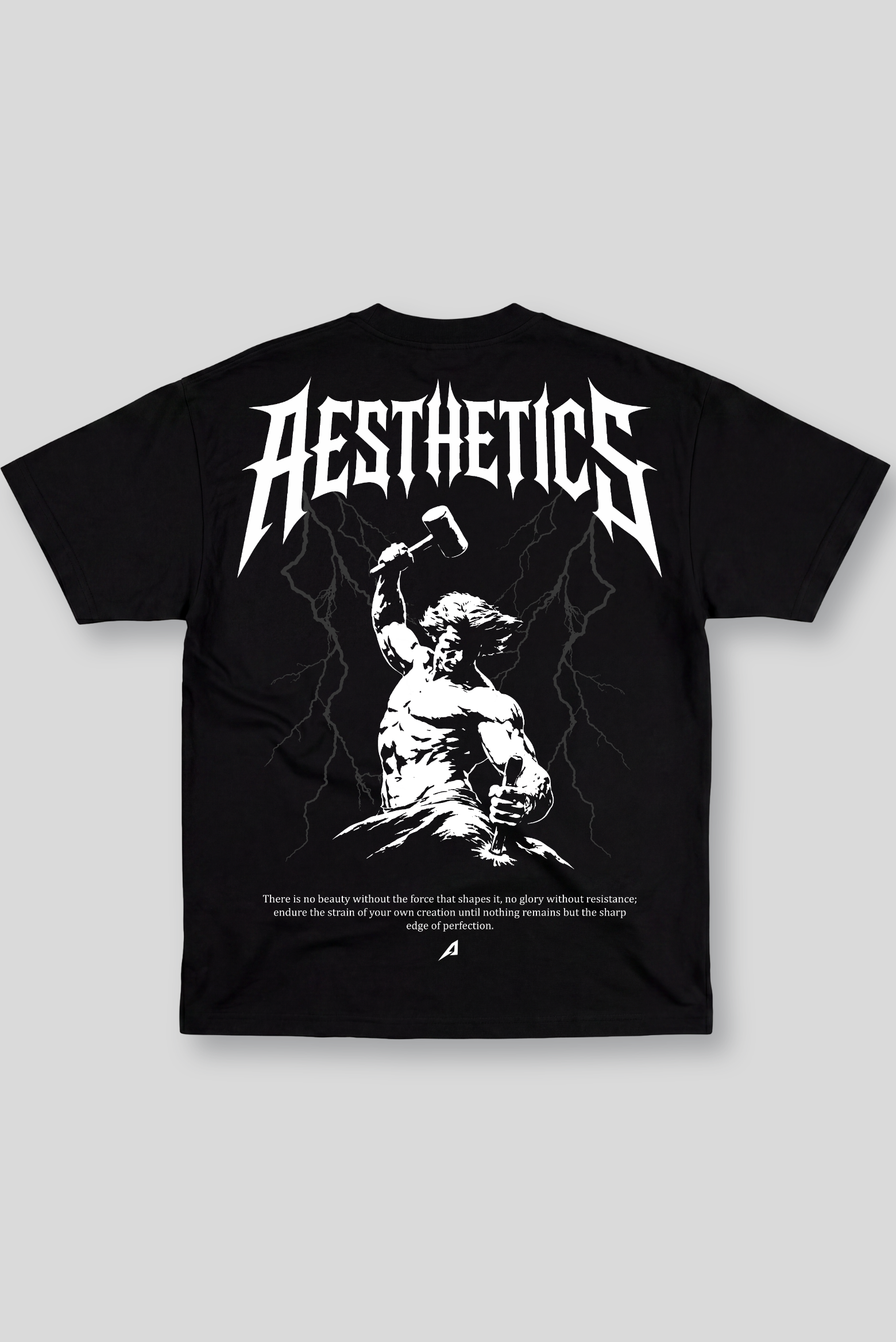 Camiseta Oversized Preta Ascend Aesthetics