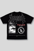 Camiseta Oversized Preta Ascend To far To fall