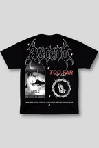Camiseta Oversized Preta Ascend To far To fall