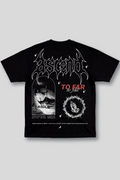 Camiseta Oversized Preta Ascend To far To fall