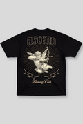 Camiseta Oversized Preta Ascend Angel