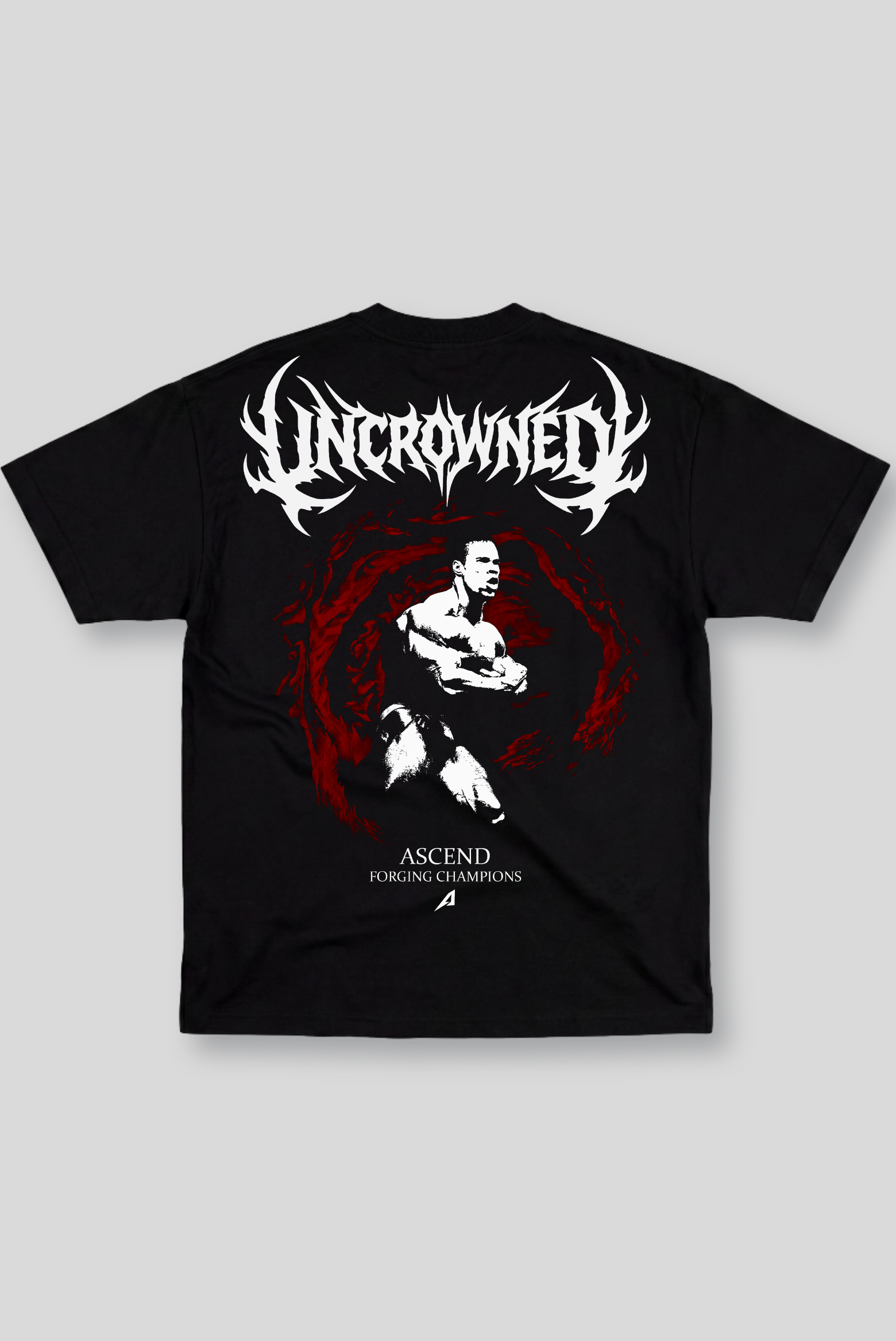 Camiseta Oversized Preta Ascend Uncrowned