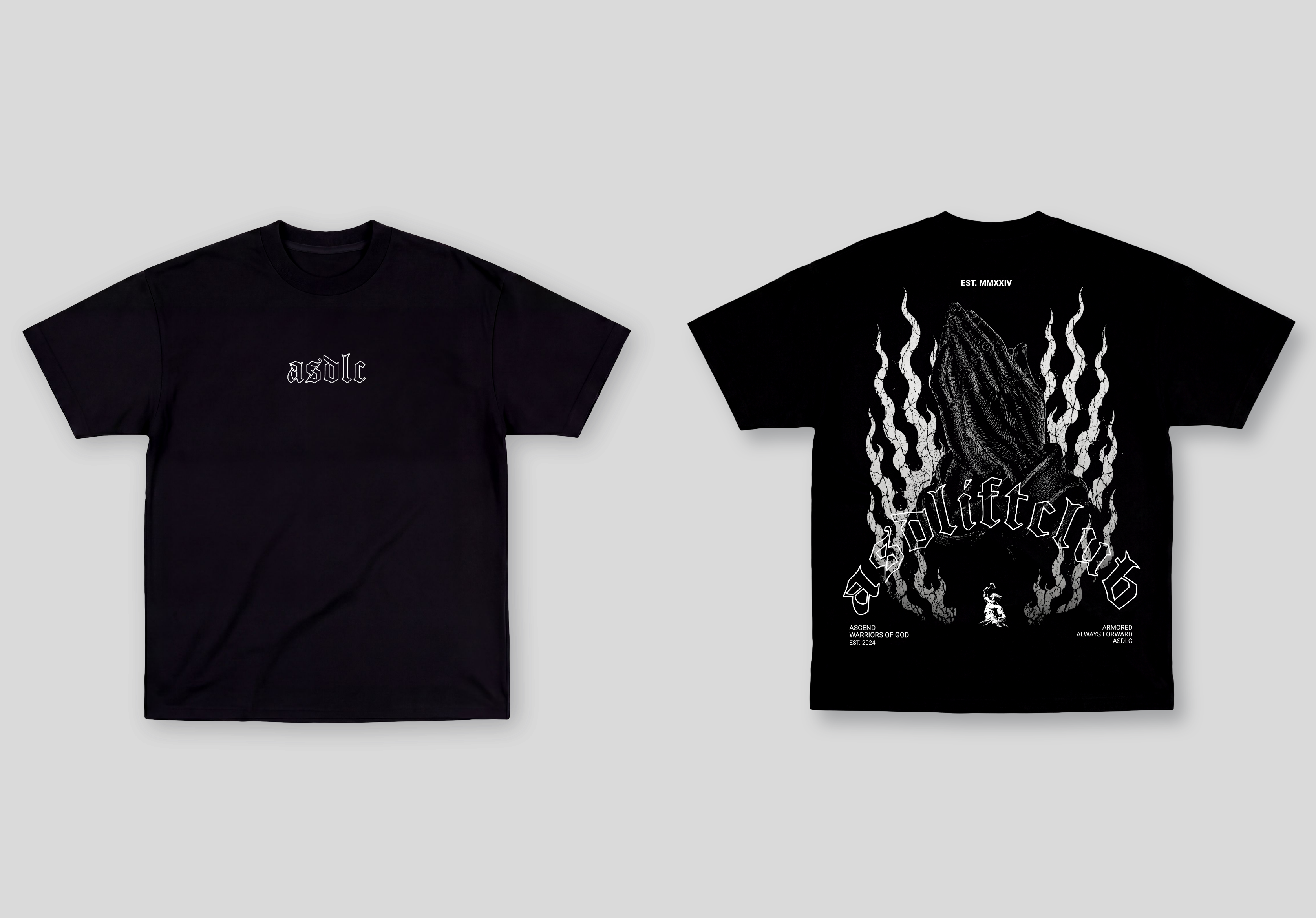 Camiseta Oversized Preta Ascend Blessed