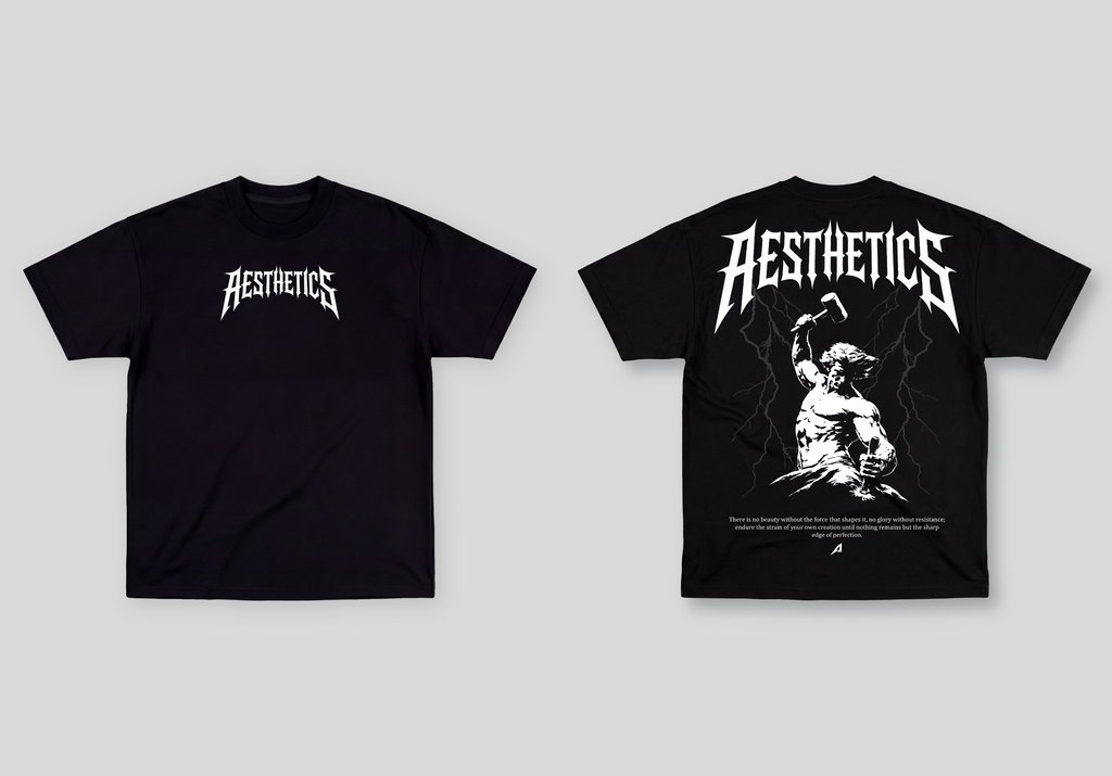 Camiseta Oversized Preta Ascend Aesthetics