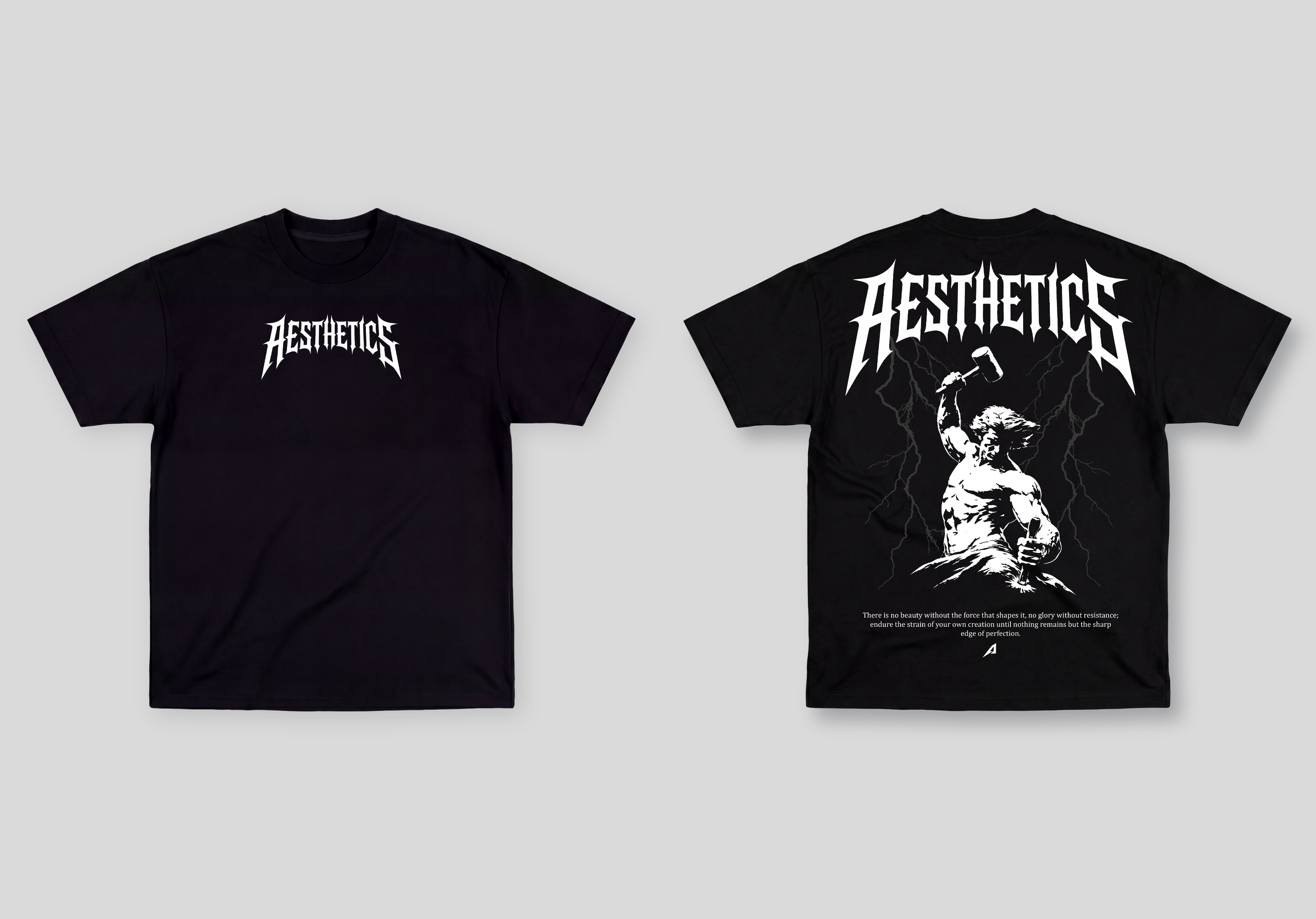 Camiseta Oversized Preta Ascend Aesthetics
