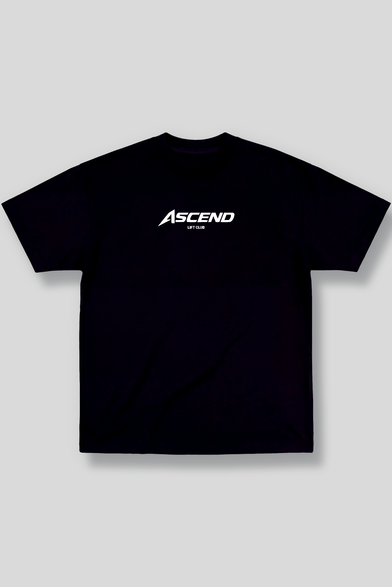 Camiseta Oversized Preta Ascend Lift Club