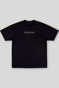 Camiseta Oversized Preta Ascend Lift Club Cinza