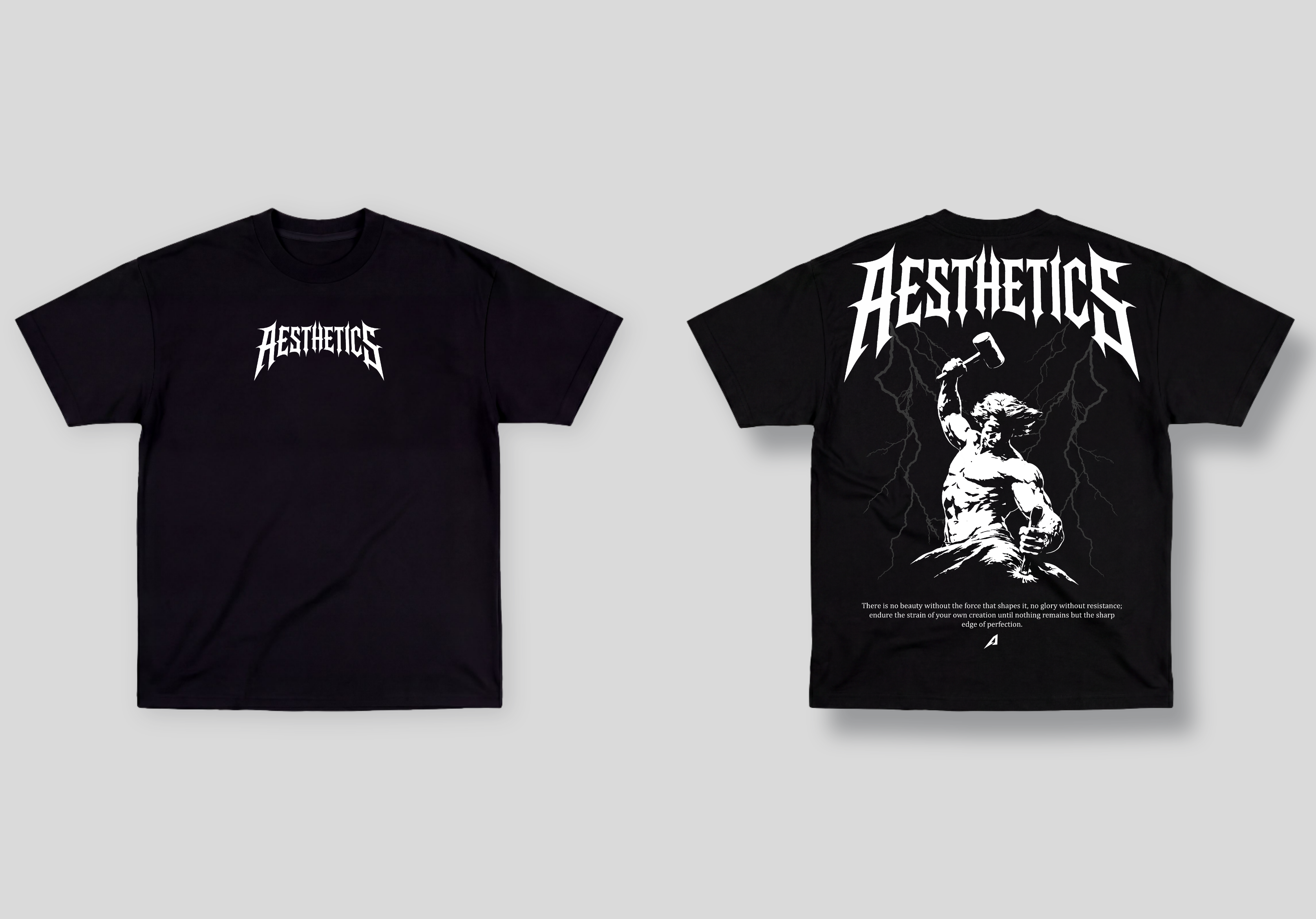 Camiseta Oversized Preta Ascend Aesthetics