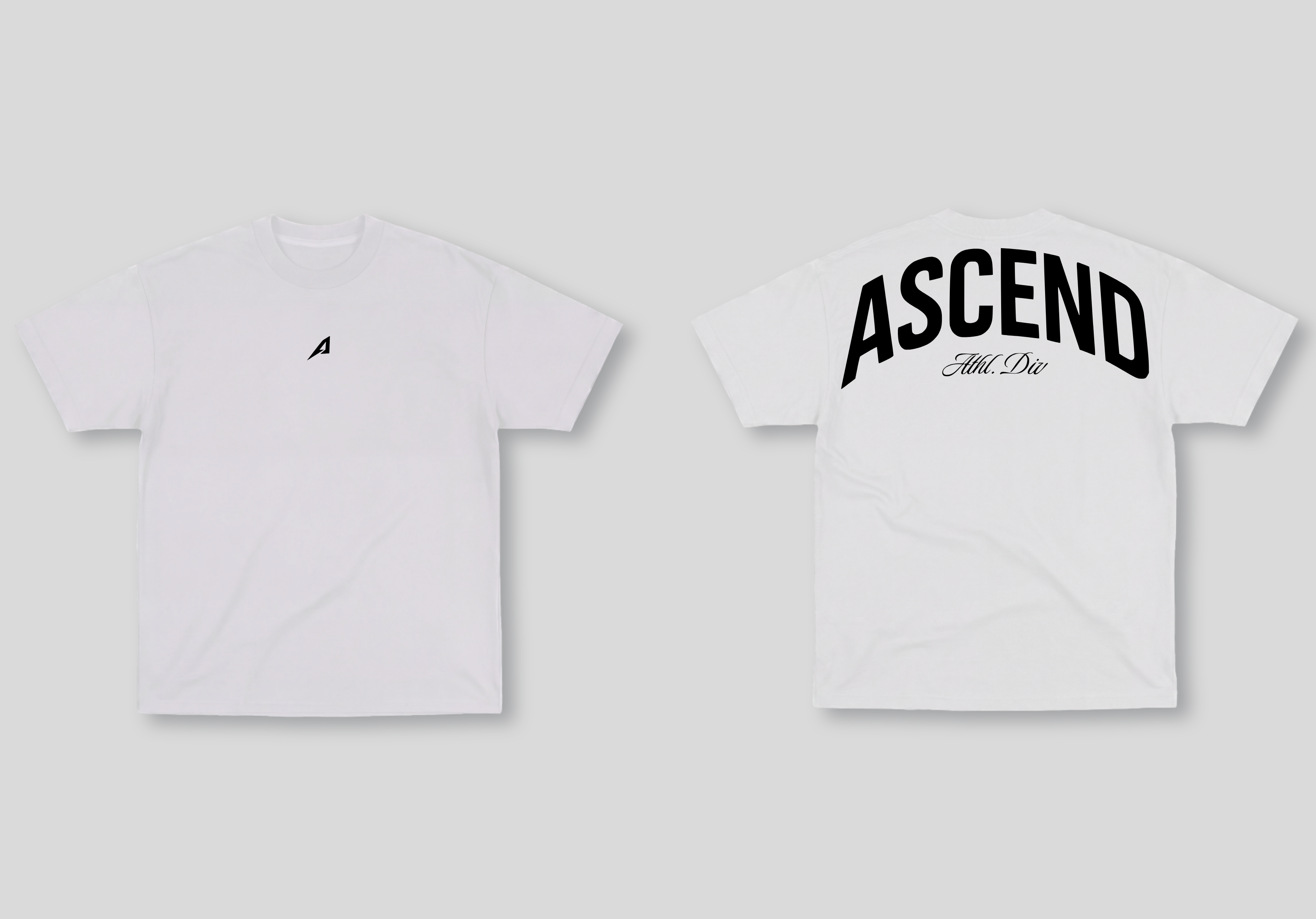 Camiseta Oversized Branca Ascend Athlete Division