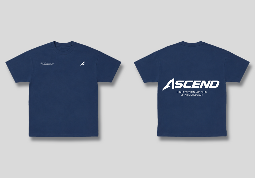 Camiseta Oversized Azul Ascend High Performance Club