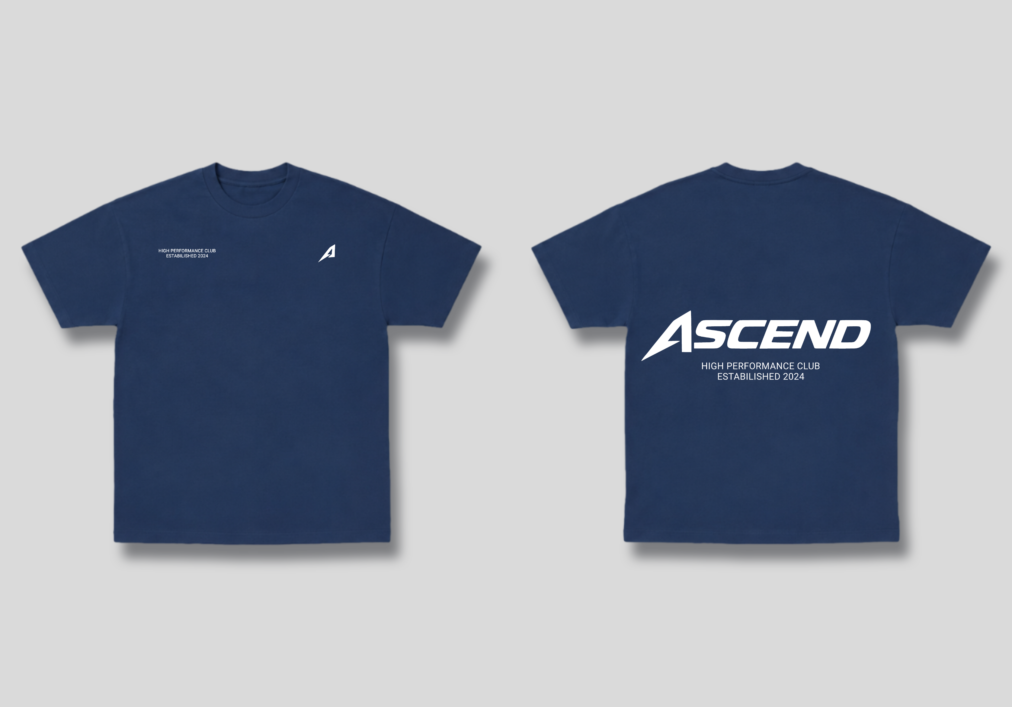Camiseta Oversized Azul Ascend High Performance Club
