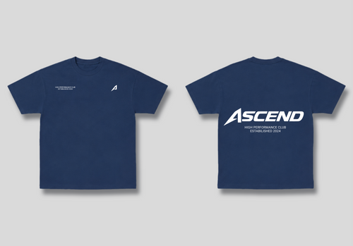 Camiseta Oversized Azul Ascend High Performance Club