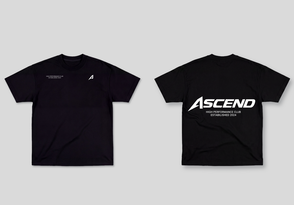 Camiseta Oversized Preta Ascend High performance
