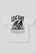Camiseta Oversized Branca Ascend Leg Day