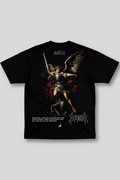 Camiseta Oversized Preta Ascend Rise Above Chaos