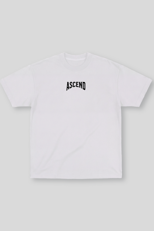 Camiseta Oversized Branca Ascend Leg Day
