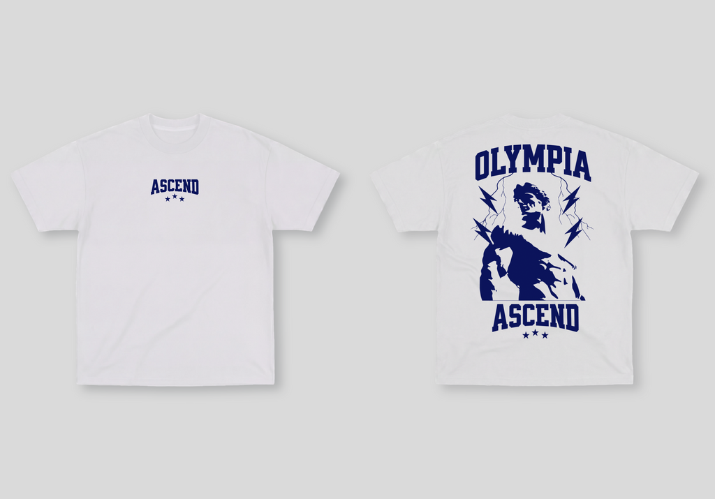 Camiseta Oversized Branca Ascend Olympia