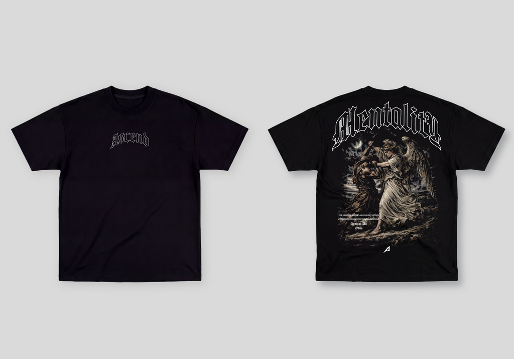Camiseta Oversized Preta Ascend Mentality