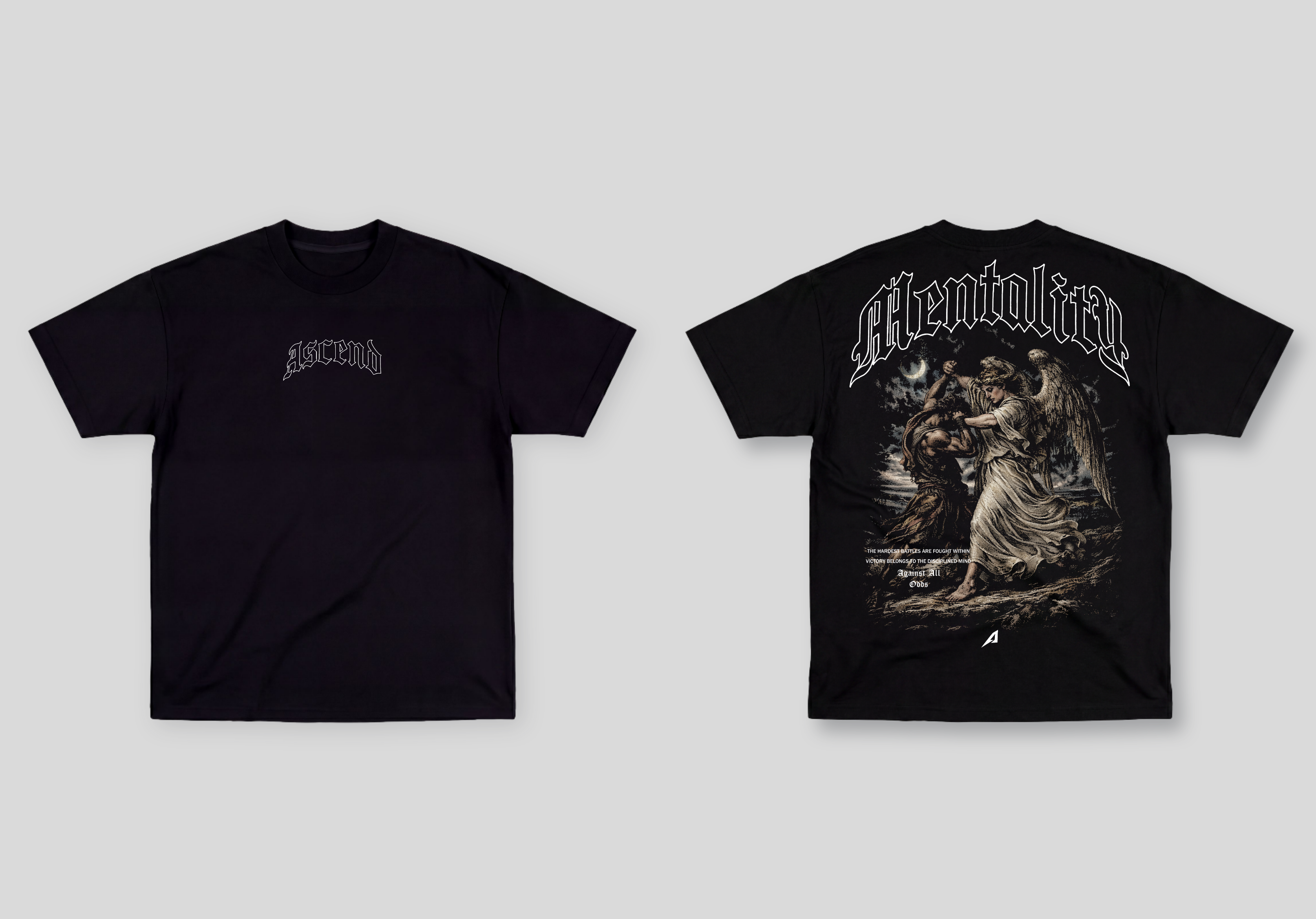Camiseta Oversized Preta Ascend Mentality