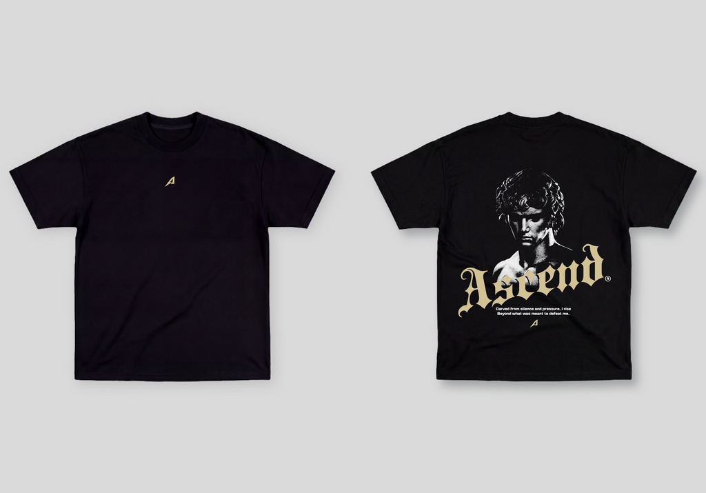 Camiseta Oversized Preta Ascend Dominance