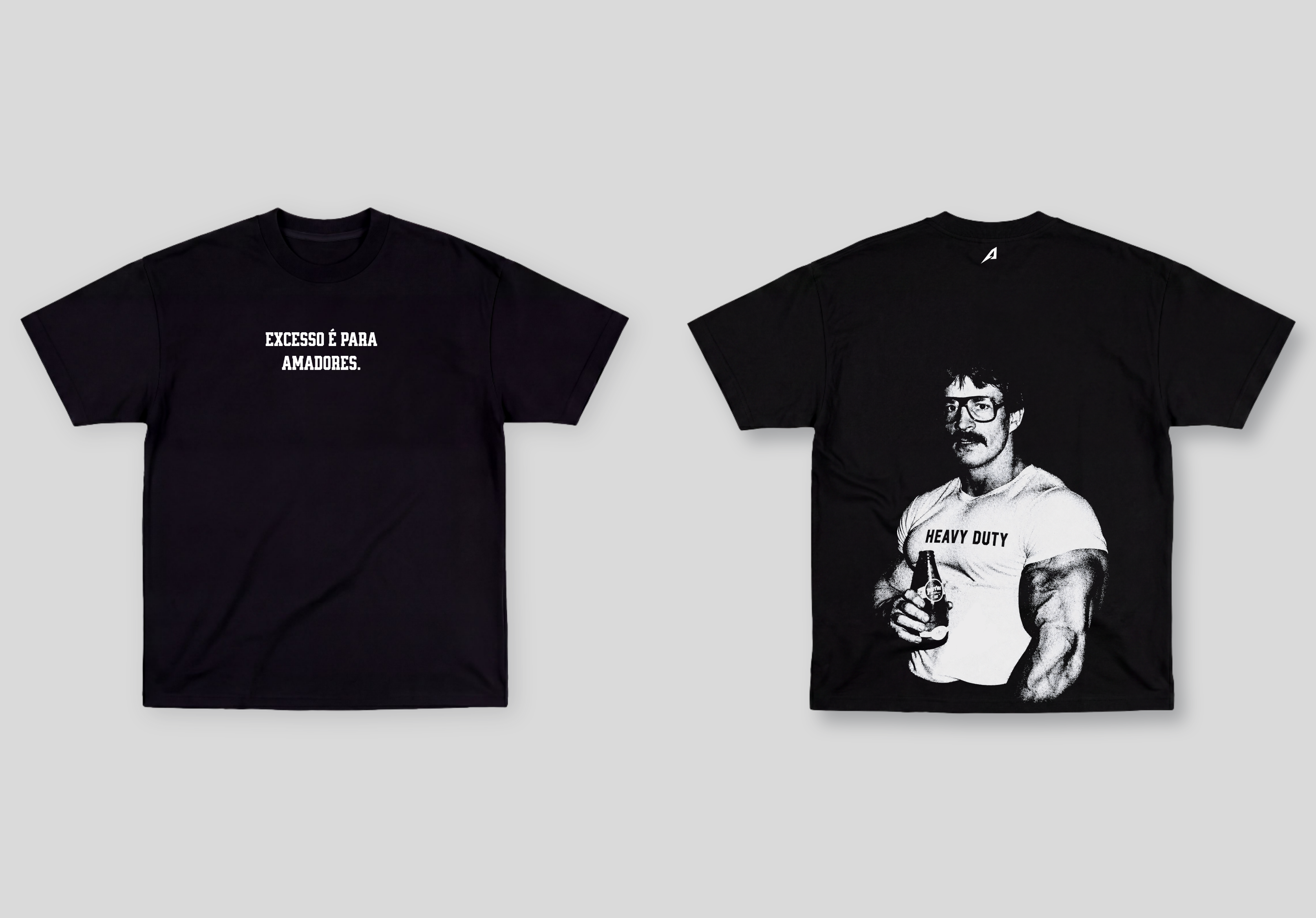 Camiseta Oversized Preta Ascend Excesso é Para Amadores