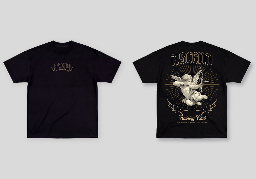 Camiseta Oversized Preta Ascend Angel