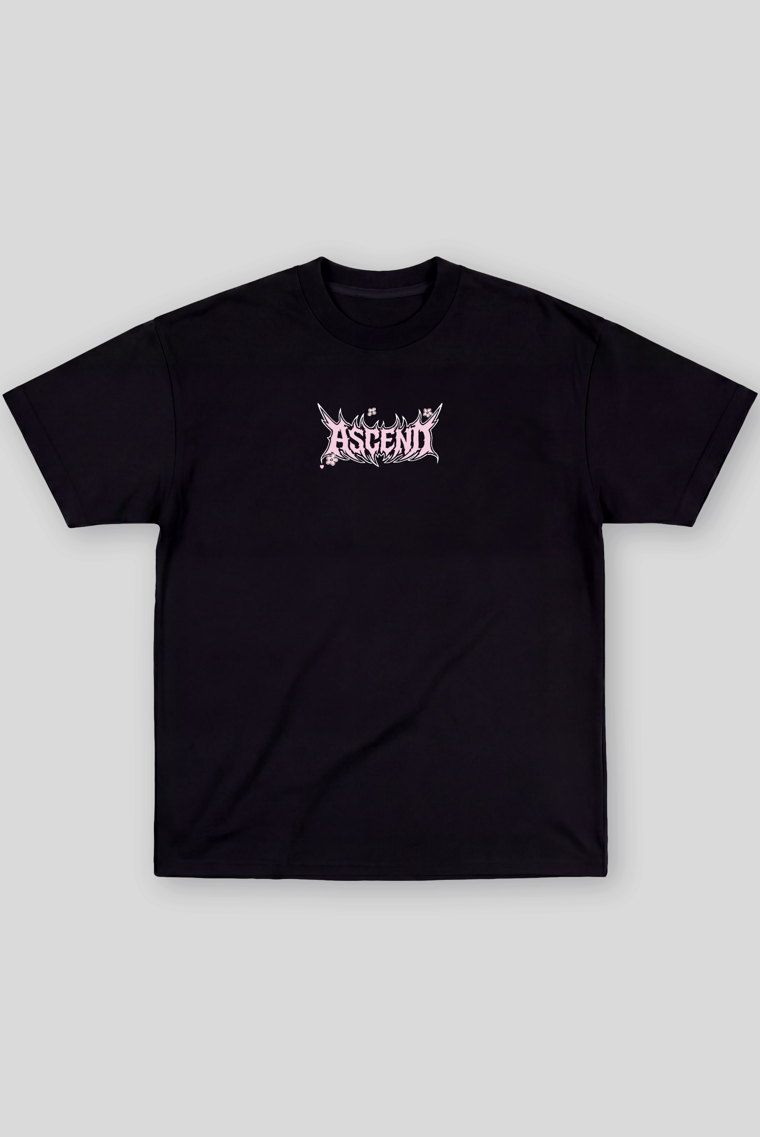 Camiseta Oversized Preta Ascend Kitty