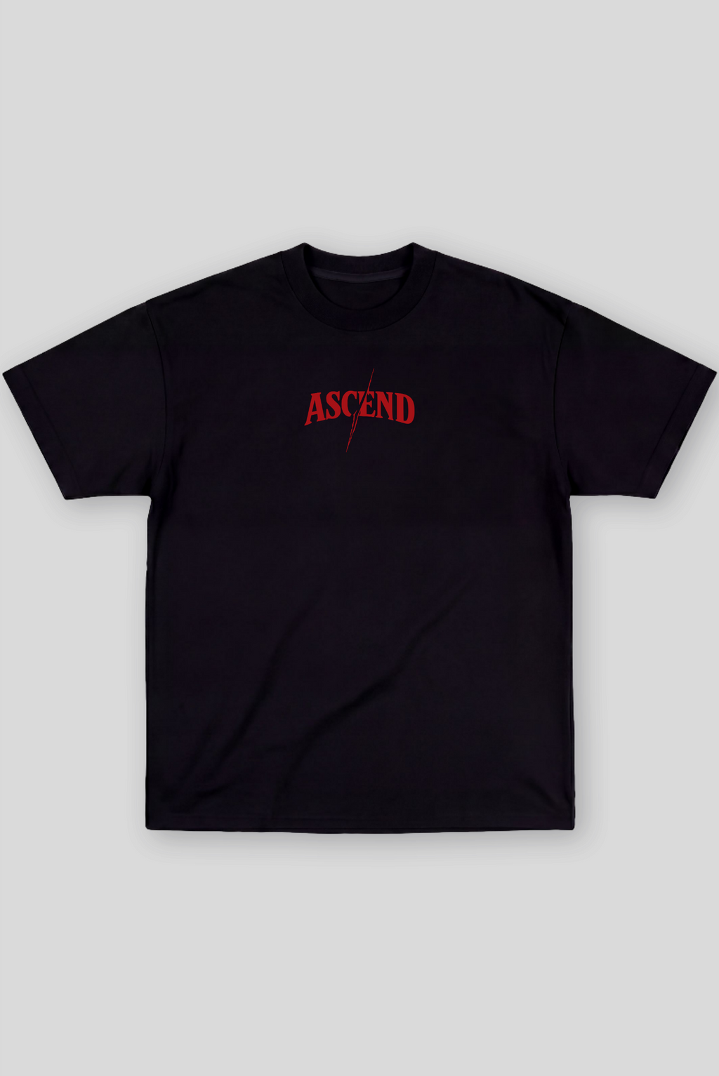 Camiseta Oversized Treino Preta Ascend Cutting Season